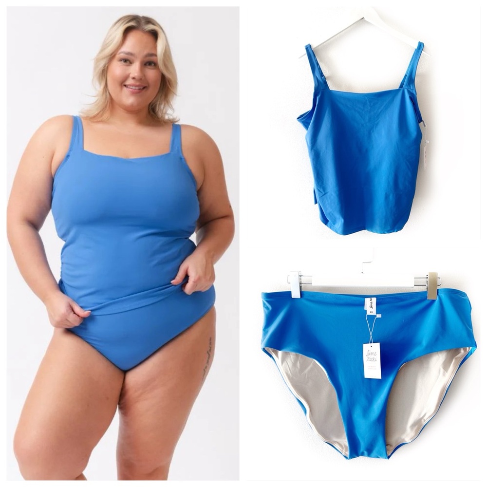 Lime Ricki Blue Bikini Swim Set